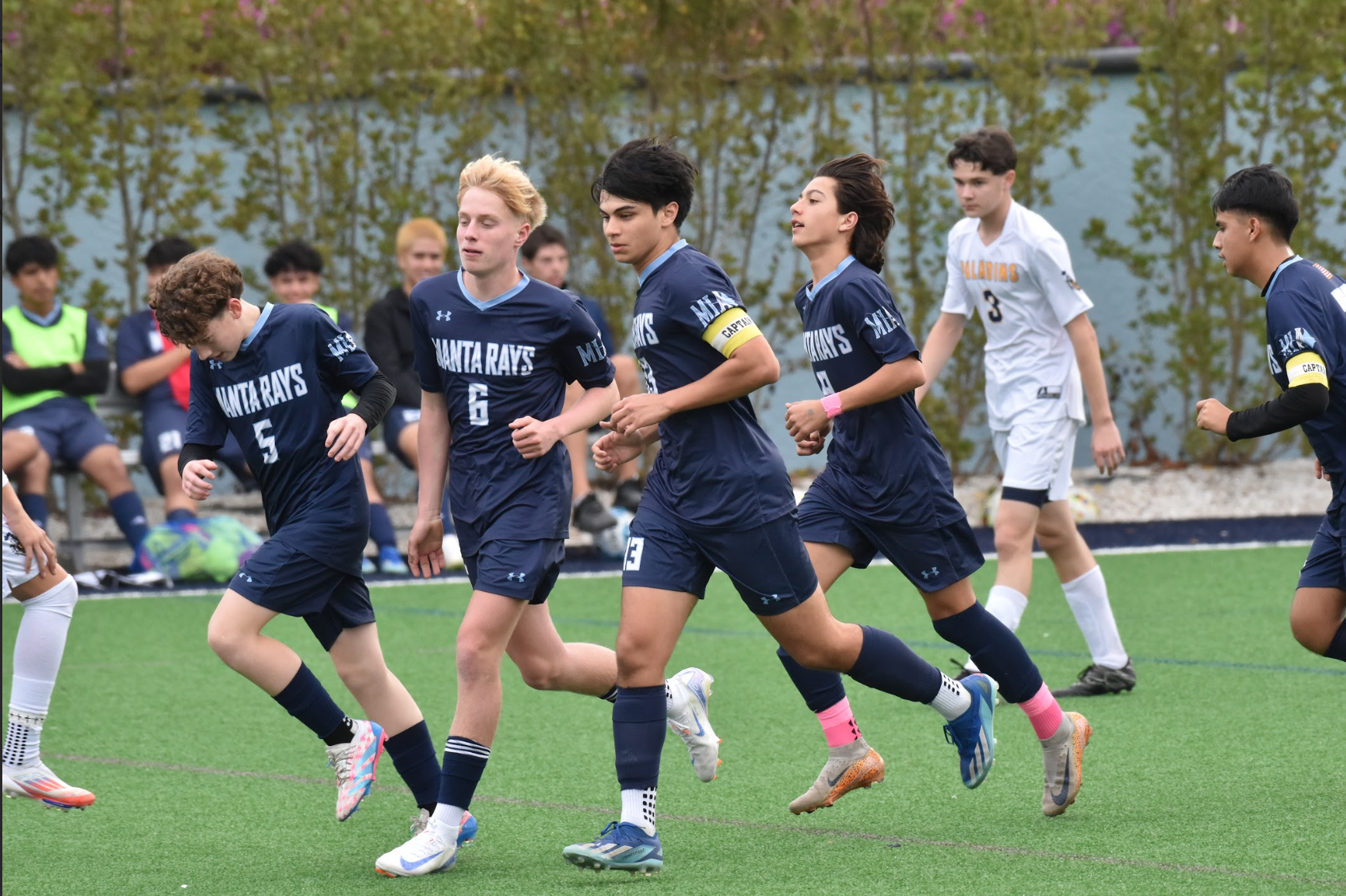 Boys Soccer Team Winning The District Round
